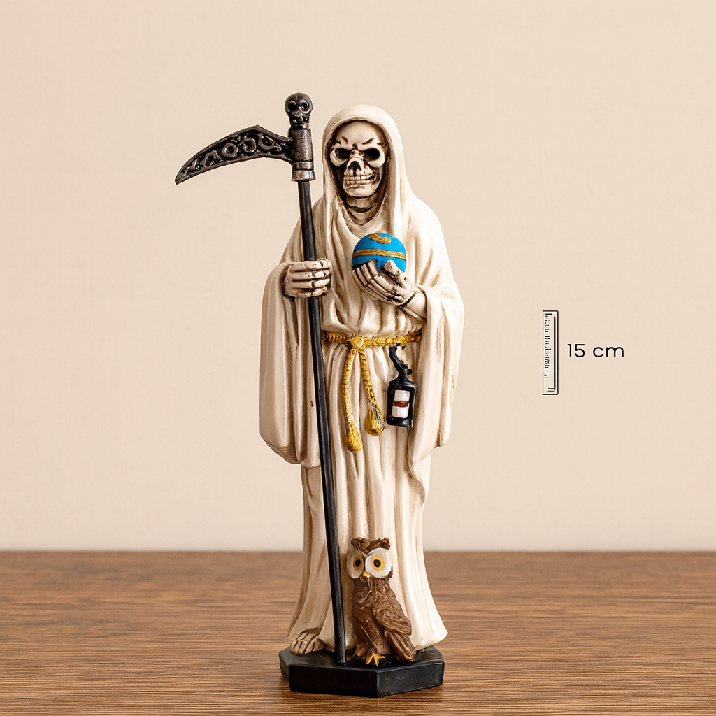 SANTA MUERTE 15 CM BLANCA