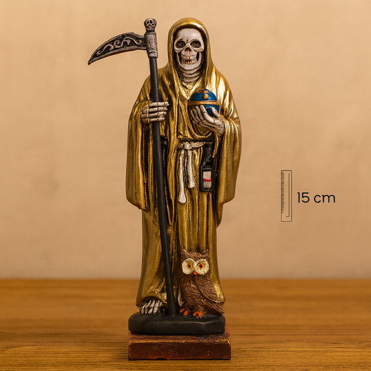 SANTA MUERTE 15 CM DORADA