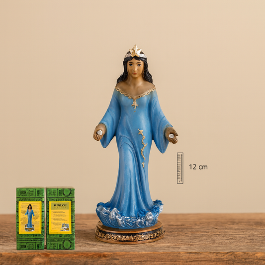 YEMAYA AZUL DE PIE 12 CM
